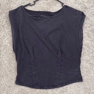 Anthropologie Black Sleeveless Top